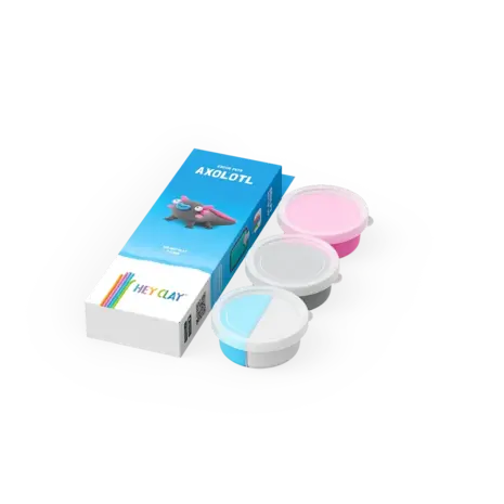 Hey Clay Hey Clay - boetseerklei - axelotl (3 potjes) Hey Clay Hey Clay - boetseerklei - axelotl (3 potjes)