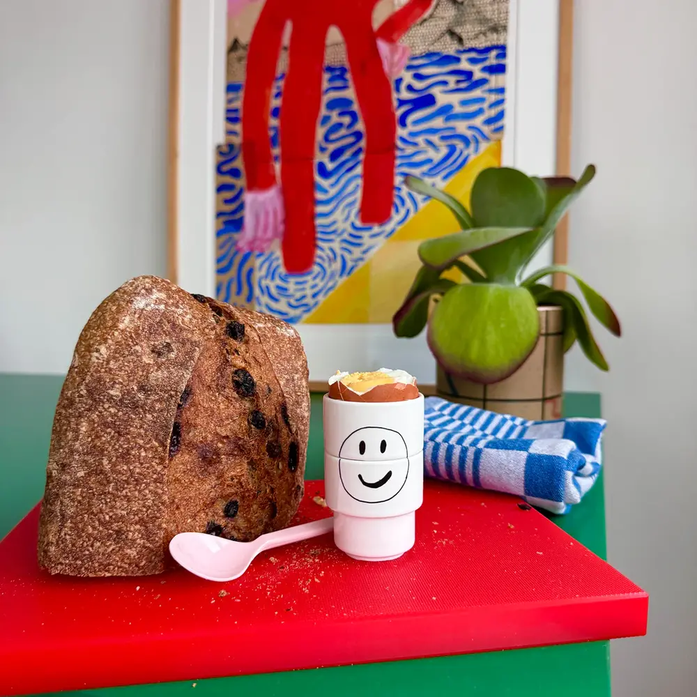 Helen b Helen b - eierdopjes - smiley (set van 2) Helen b Helen b - eierdopjes - smiley (set van 2)