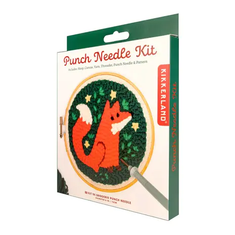 Kikkerland Kikkerland - punch needle kit - fox Kikkerland Kikkerland - punch needle kit - fox