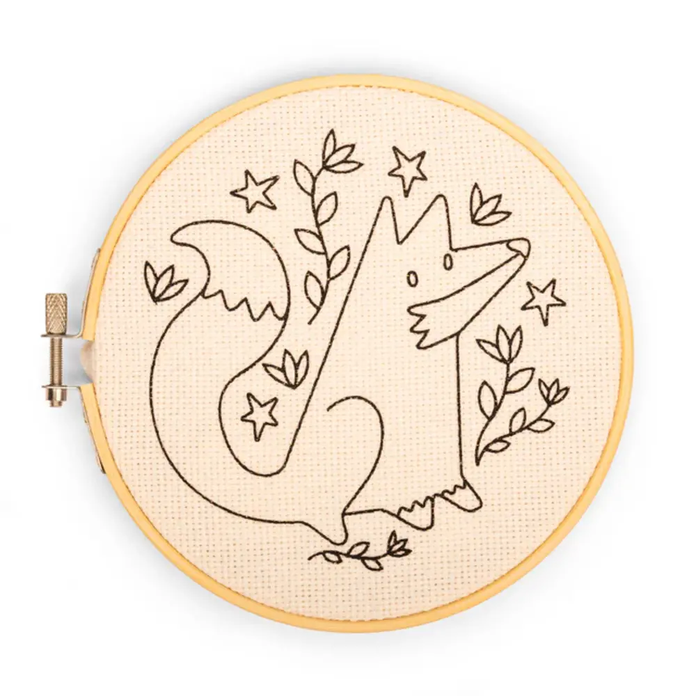 Kikkerland Kikkerland - punch needle kit - fox Kikkerland Kikkerland - punch needle kit - fox