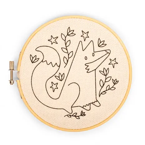 Kikkerland Kikkerland - punch needle kit - fox Kikkerland Kikkerland - punch needle kit - fox
