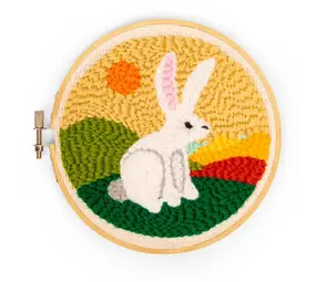 Kikkerland Kikkerland - punch needle kit - hare