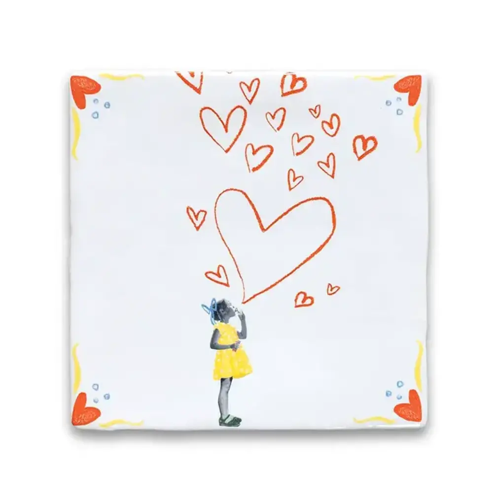 Storytiles Storytiles - tegel small - spread the love (10x10 cm) Storytiles Storytiles - tegel small - spread the love (10x10 cm)