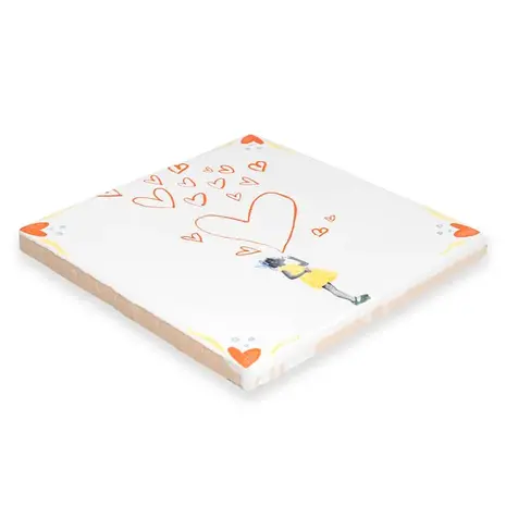 Storytiles Storytiles - tegel small - spread the love (10x10 cm) Storytiles Storytiles - tegel small - spread the love (10x10 cm)