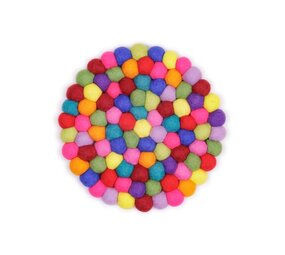 Sjaal met verhaal Sjaal met verhaal - onderzetter rond 20 cm - multicolor Sjaal met verhaal Sjaal met verhaal - onderzetter rond 20 cm - multicolor