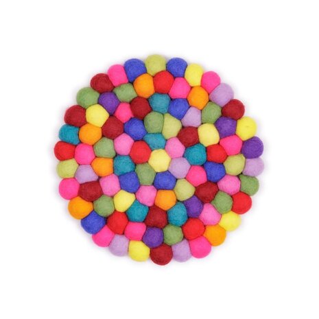 Sjaal met verhaal Sjaal met verhaal - onderzetter rond 20 cm - multicolor Sjaal met verhaal Sjaal met verhaal - onderzetter rond 20 cm - multicolor