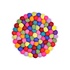 Sjaal met verhaal - onderzetter rond 20 cm - multicolor Sjaal met verhaal - onderzetter rond 20 cm - multicolor
