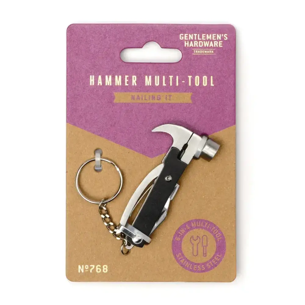 Gentlemen's hardware Gentlemen's hardware - multitool - mini hamer (6 in 1) Gentlemen's hardware Gentlemen's hardware - multitool - mini hamer (6 in 1)