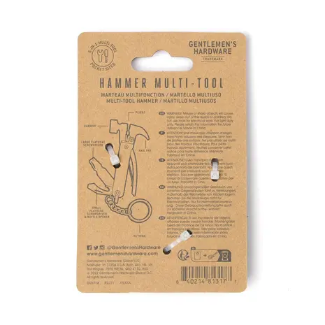Gentlemen's hardware Gentlemen's hardware - multitool - mini hamer (6 in 1) Gentlemen's hardware Gentlemen's hardware - multitool - mini hamer (6 in 1)