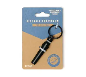 Gentlemen's hardware Gentlemen's hardware - sleutelhanger - kurkentrekker (met opener) Gentlemen's hardware Gentlemen's hardware - sleutelhanger - kurkentrekker (met opener)