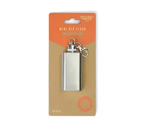 Gentlemen's hardware Gentlemen's hardware - sleutelhanger - mini heupfles Gentlemen's hardware Gentlemen's hardware - sleutelhanger - mini heupfles