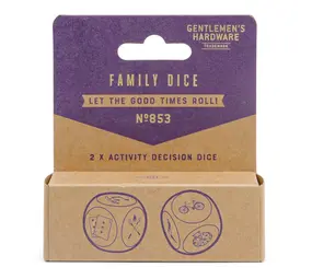 Gentlemen's hardware Gentlemen's hardware - keuze dobbelstenen - family (set van 2)