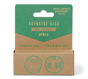 Gentlemen's hardware Gentlemen's hardware - keuze dobbelstenen - exercise (set van 2)