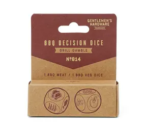 Gentlemen's hardware Gentlemen's hardware - keuze dobbelstenen - bbq (set van 2)