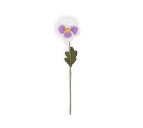 Sjaal met verhaal Sjaal met verhaal - bloem viooltje - wit/lila