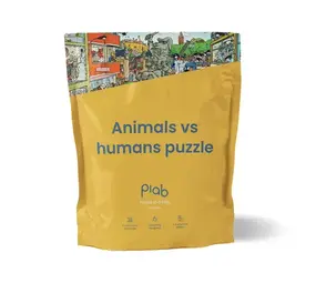 Puzzle in a bag Puzzle in a bag - puzzel (1000 stukjes) - animals vs humans