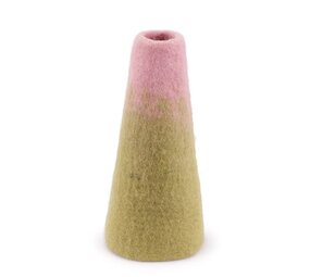 Sjaal met verhaal Sjaal met verhaal - vaas medium (25 cm) - roze/groen