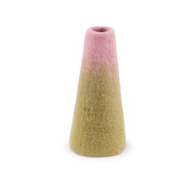 Sjaal met verhaal Sjaal met verhaal - vaas medium (25 cm) - roze/groen Sjaal met verhaal Sjaal met verhaal - vaas medium (25 cm) - roze/groen