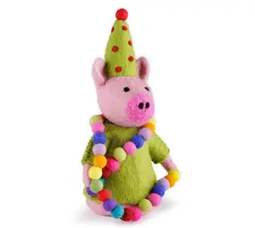 Sjaal met verhaal Sjaal met verhaal - decoratie - feestvarken groen