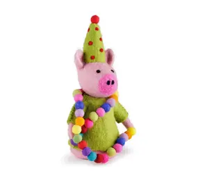 Sjaal met verhaal Sjaal met verhaal - decoratie - feestvarken groen