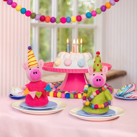 Sjaal met verhaal Sjaal met verhaal - decoratie - feestvarken groen