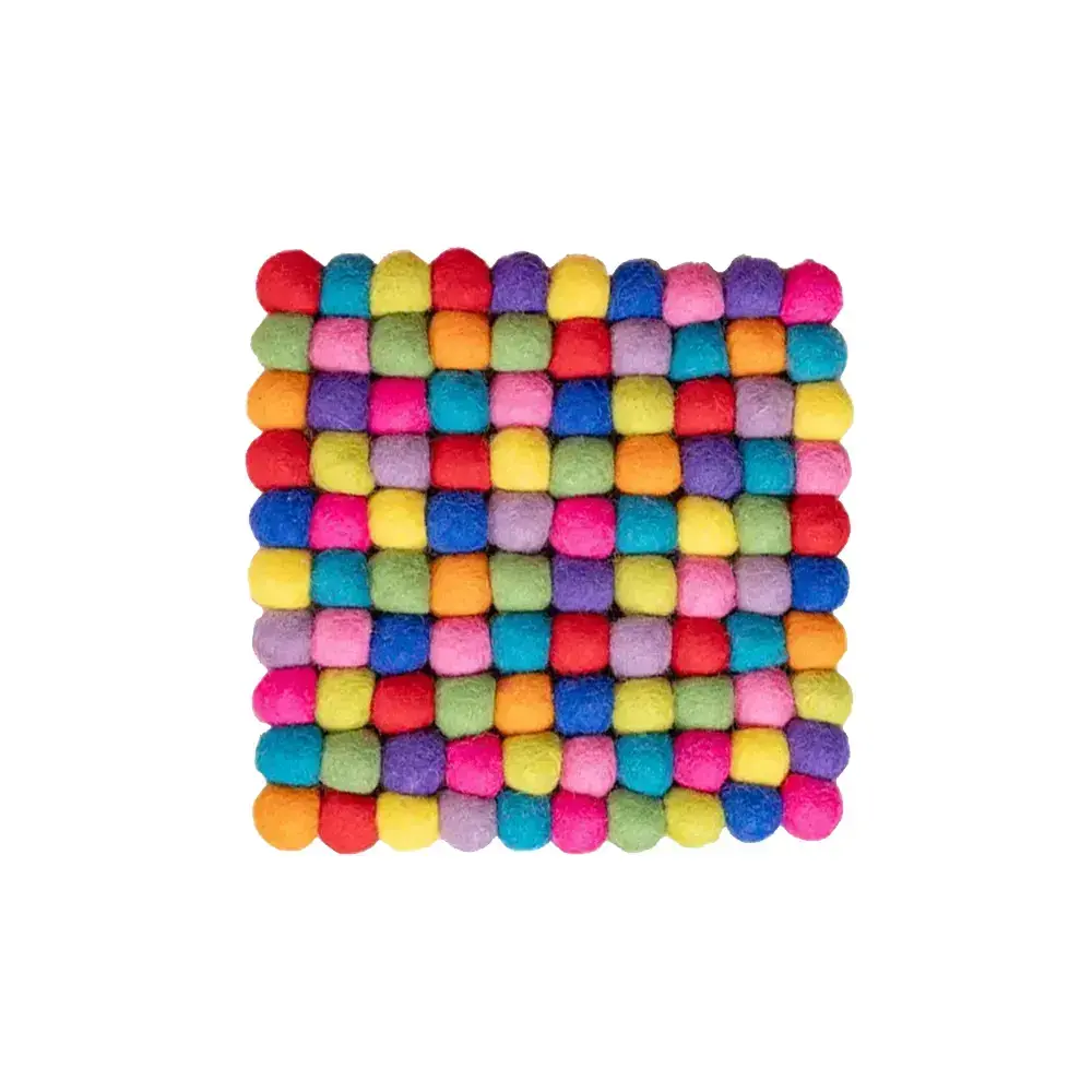 Sjaal met verhaal Sjaal met verhaal - onderzetter vierkant 20 cm - multicolor Sjaal met verhaal Sjaal met verhaal - onderzetter vierkant 20 cm - multicolor