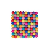 Sjaal met verhaal Sjaal met verhaal - onderzetter vierkant 20 cm - multicolor