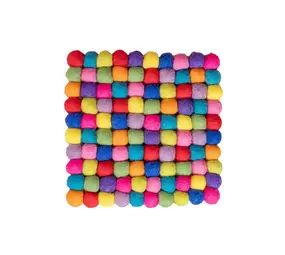 Sjaal met verhaal Sjaal met verhaal - onderzetter vierkant 20 cm - multicolor