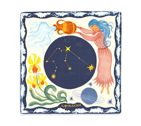 Storytiles Storytiles - tegel small - sterrenbeeld aquarius (10x10 cm) Storytiles Storytiles - tegel small - sterrenbeeld aquarius (10x10 cm)