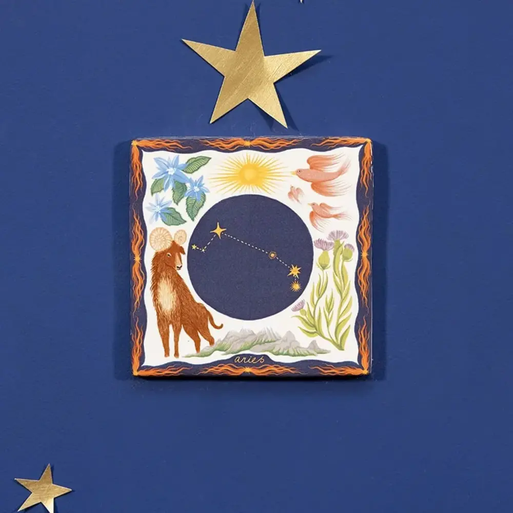 Storytiles Storytiles - tegel small - sterrenbeeld aries (10x10 cm) Storytiles Storytiles - tegel small - sterrenbeeld aries (10x10 cm)