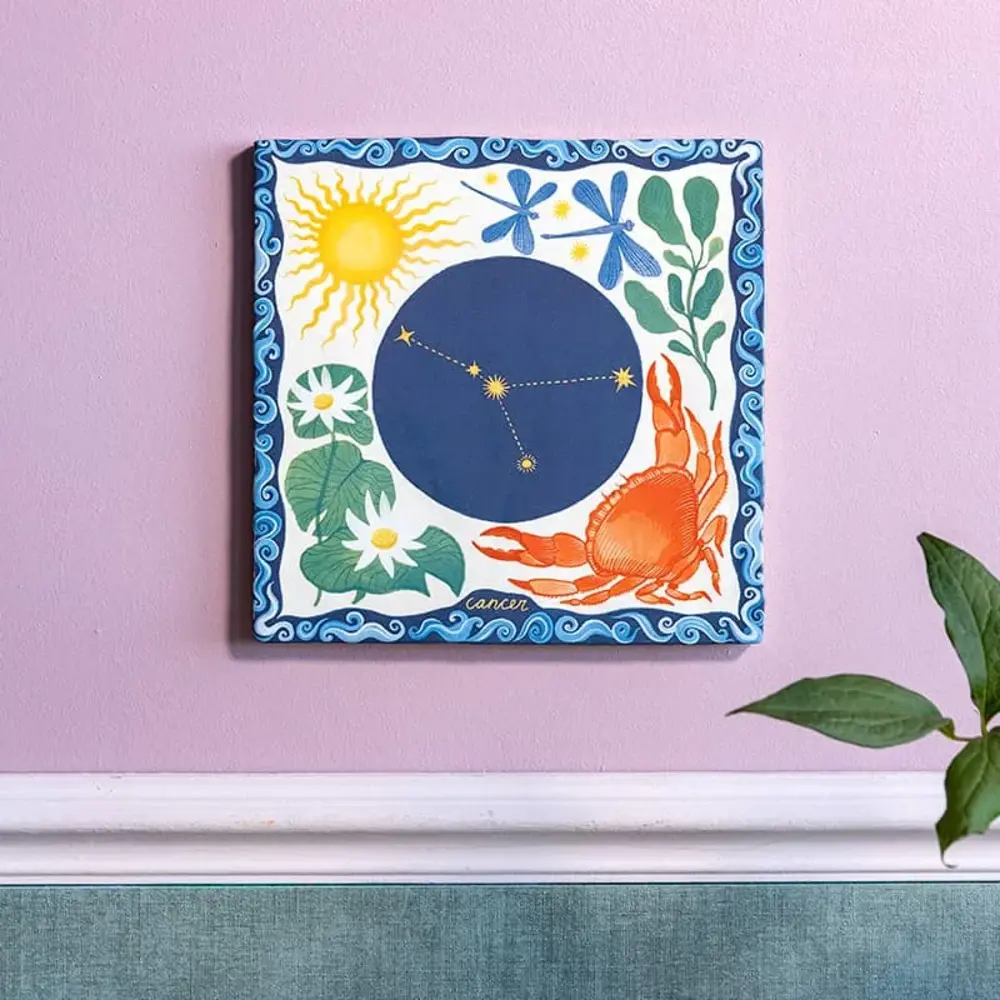 Storytiles Storytiles - tegel small - sterrenbeeld cancer (10x10 cm) Storytiles Storytiles - tegel small - sterrenbeeld cancer (10x10 cm)