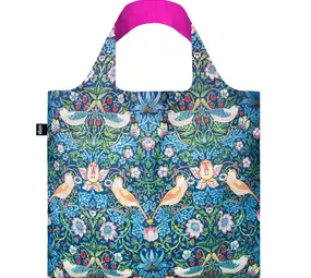 Loqi Loqi - opvouwtas - strawberry thief neon