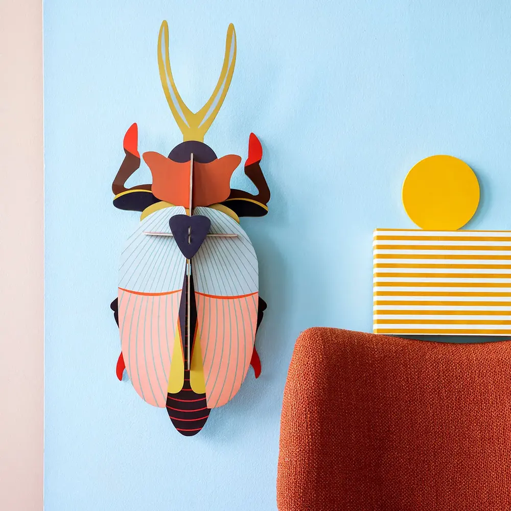 Studio Roof Studio Roof - muurdecoratie - deluxe rhinoceros beetle Studio Roof Studio Roof - muurdecoratie - deluxe rhinoceros beetle