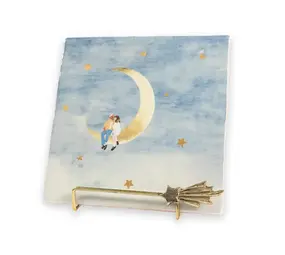 Storytiles Storytiles - houder - golden stand shooting star Storytiles Storytiles - houder - golden stand shooting star
