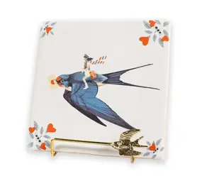 Storytiles Storytiles - houder - golden stand swallow Storytiles Storytiles - houder - golden stand swallow
