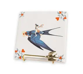 Storytiles Storytiles - houder - golden stand swallow Storytiles Storytiles - houder - golden stand swallow