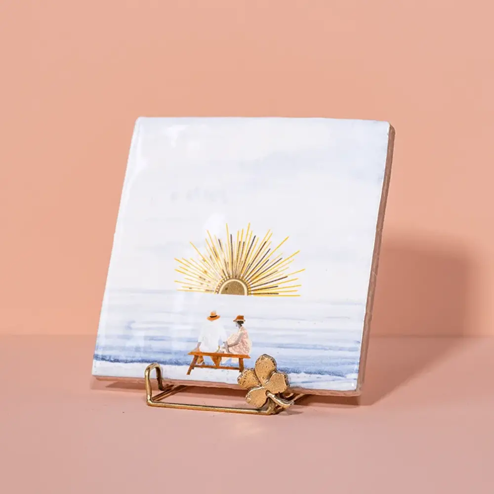 Storytiles Storytiles - houder - golden holdie clover Storytiles Storytiles - houder - golden holdie clover