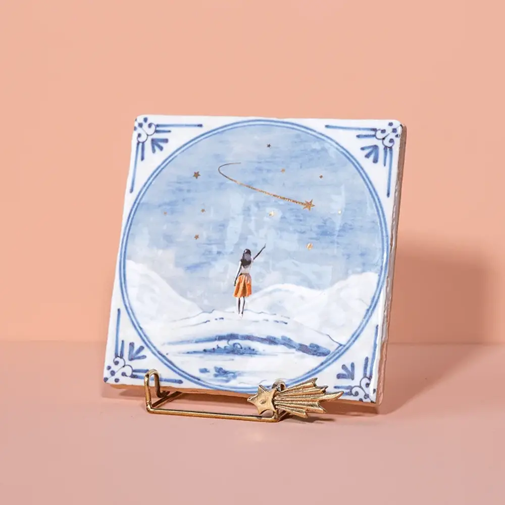 Storytiles Storytiles - houder - golden holdie shooting star