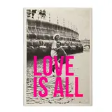 Carte Kencre Carte kencre - zeefdruk print L (A4) - love is all Carte Kencre Carte kencre - zeefdruk print L (A4) - love is all