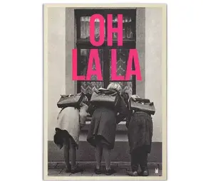 Carte Kencre Carte kencre - zeefdruk print L (A4) - oh la la