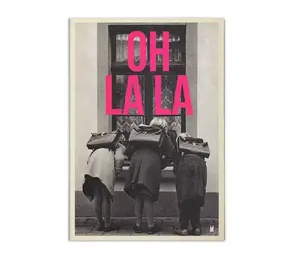 Carte Kencre Carte kencre - zeefdruk print L (A4) - oh la la