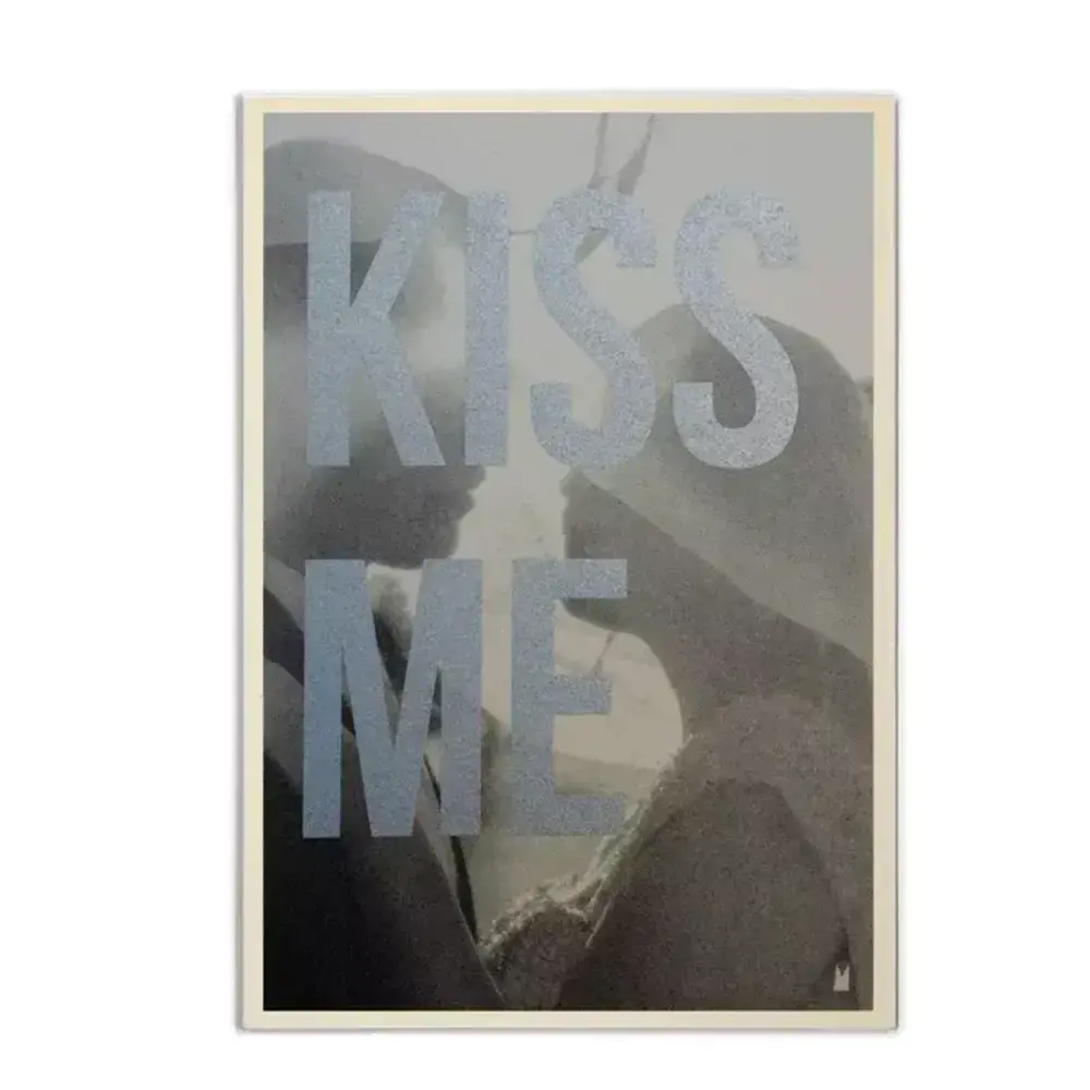 Carte Kencre Carte kencre - zeefdruk print L (A4) - kiss me Carte Kencre Carte kencre - zeefdruk print L (A4) - kiss me