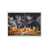 Carte Kencre Carte kencre - zeefdruk print M (A5) - happy day