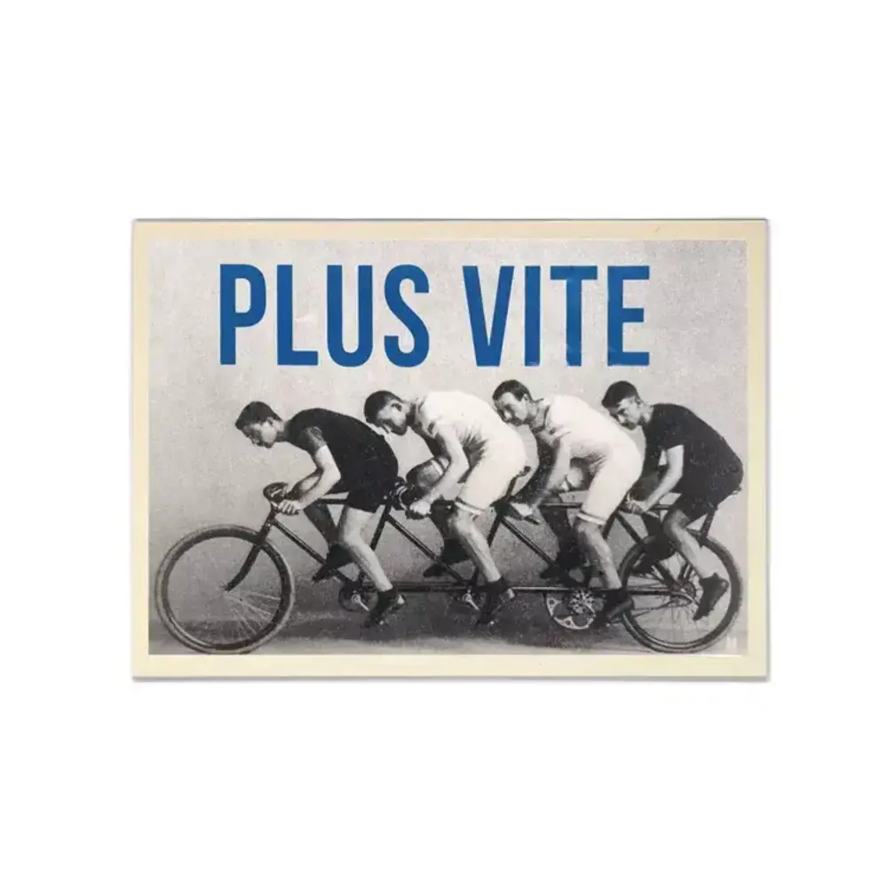 Carte Kencre Carte kencre - zeefdruk print M (A5) - plus vite