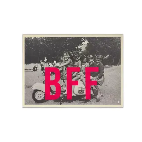 Carte Kencre Carte kencre - zeefdruk print M (A5) - bff Carte Kencre Carte kencre - zeefdruk print M (A5) - bff