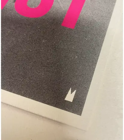 Carte Kencre Carte kencre - zeefdruk print M (A5) - twist