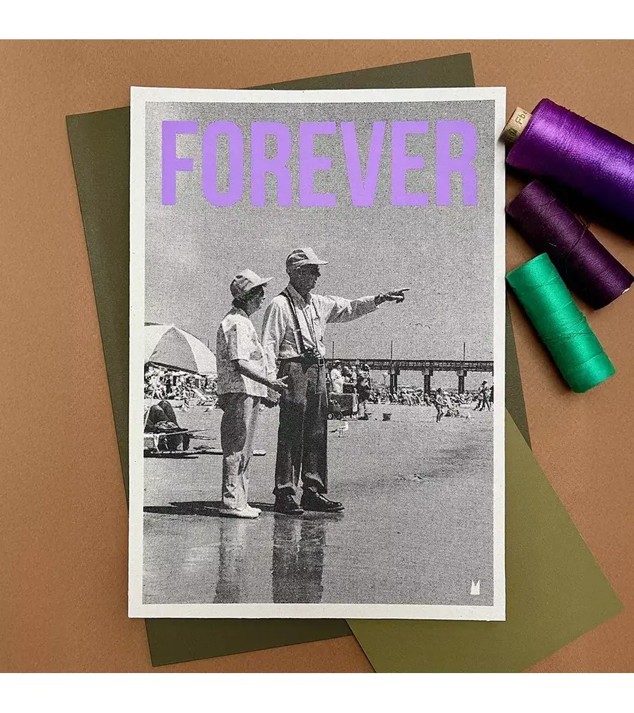 Carte Kencre Carte kencre - zeefdruk print M (A5) - forever Carte Kencre Carte kencre - zeefdruk print M (A5) - forever