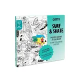 Omy Omy - grote kleurplaat - surf & skate