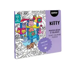 Omy Omy - grote kleurplaat - kitty