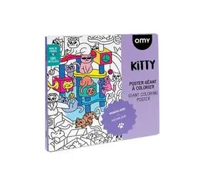 Omy Omy - grote kleurplaat - kitty